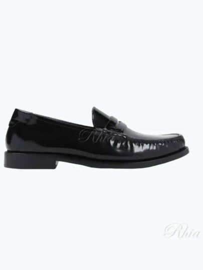 Women's Monogram Le Penny Loafer Black - SAINT LAURENT - BALAAN 2