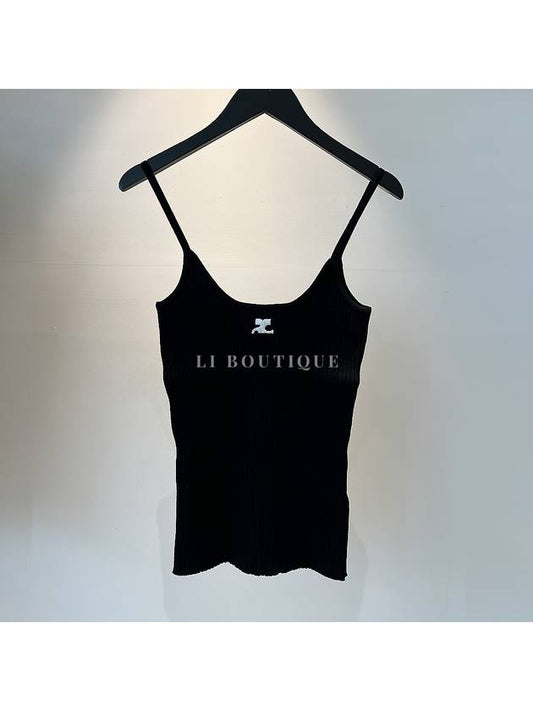 Logo Knit Sleeveless Black - COURREGES - BALAAN 2