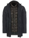 Men's Wappen Patch Ghost Piece Zip-up Jacket Black - STONE ISLAND - BALAAN 8