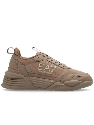 EA7 Emporio Armani Lace-up Sports Shoes, Women's, Brown - EMPORIO ARMANI - BALAAN 1