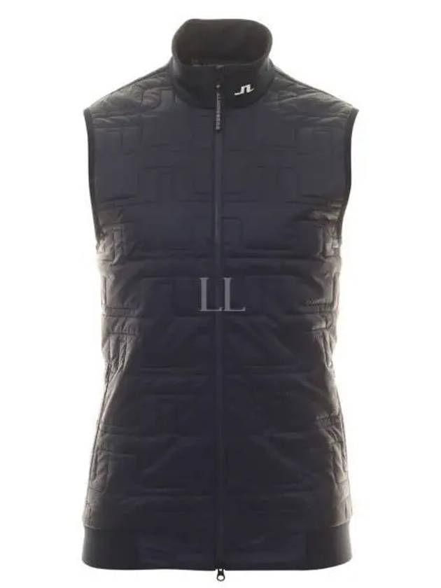 Men's Quilt Hybrid Vest Navy - J.LINDEBERG - BALAAN 2