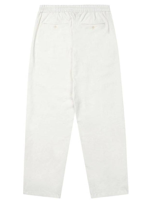 Men's Linen String Pants Ivory SWDQPLPA05IV - SOLEW - BALAAN 2