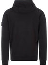 Garment Dyed Hoodie Black - STONE ISLAND - BALAAN 4