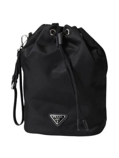 Re-Nylon Drawstring Pouch Black - PRADA - BALAAN 2