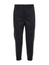 Banding Cargo Pocket Track Pants Black - AMI - BALAAN 1