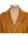 Prater Belted Virgin Wool Single Coat Orange - MAX MARA - BALAAN 9