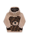 Hood JUH063 AJ2N F1B2Y FF Teddy Bear Fleece Kids Hoodie - FENDI - BALAAN 1