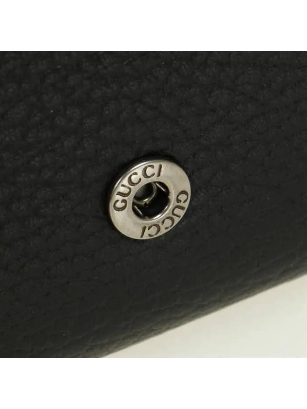 Chain Leather Chain Wallet Black - GUCCI - BALAAN 9