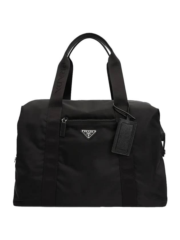 Re-Nylon Saffiano Duffel Bag Black - PRADA - BALAAN 1
