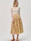 Painting Flower Cotton Mermaid Skirt_Yellow - SORRY TOO MUCH LOVE - BALAAN 5