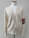 Milano Stitch Cardigan MKC160A - THOM BROWNE - BALAAN 1