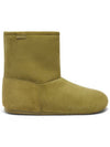 Lago Suede Shearling Winter Boots Olive - LOEWE - BALAAN 2