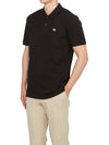 Slim Fit Organic Cotton Polo Shirt Black - DIESEL - BALAAN 7