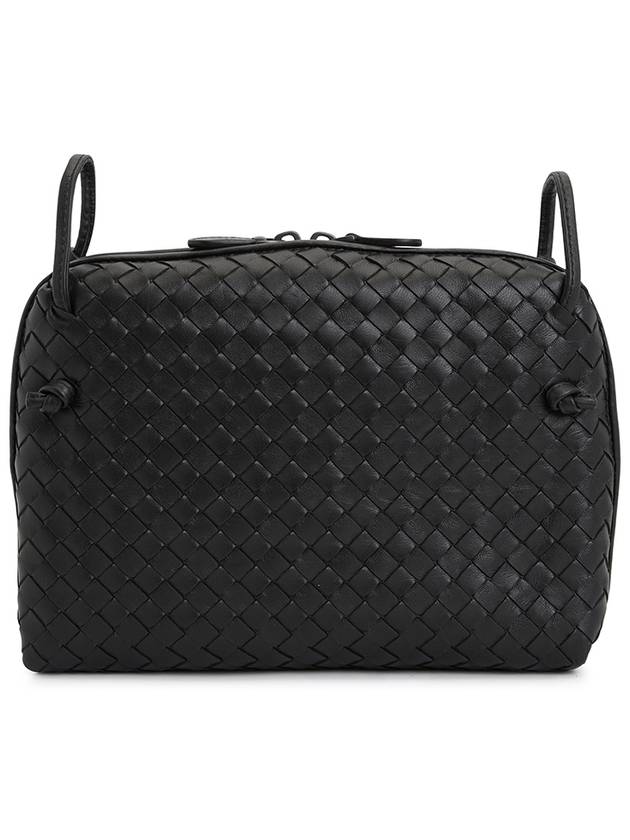 Intrecciato Lambskin Cross Bag Black - BOTTEGA VENETA - BALAAN 5