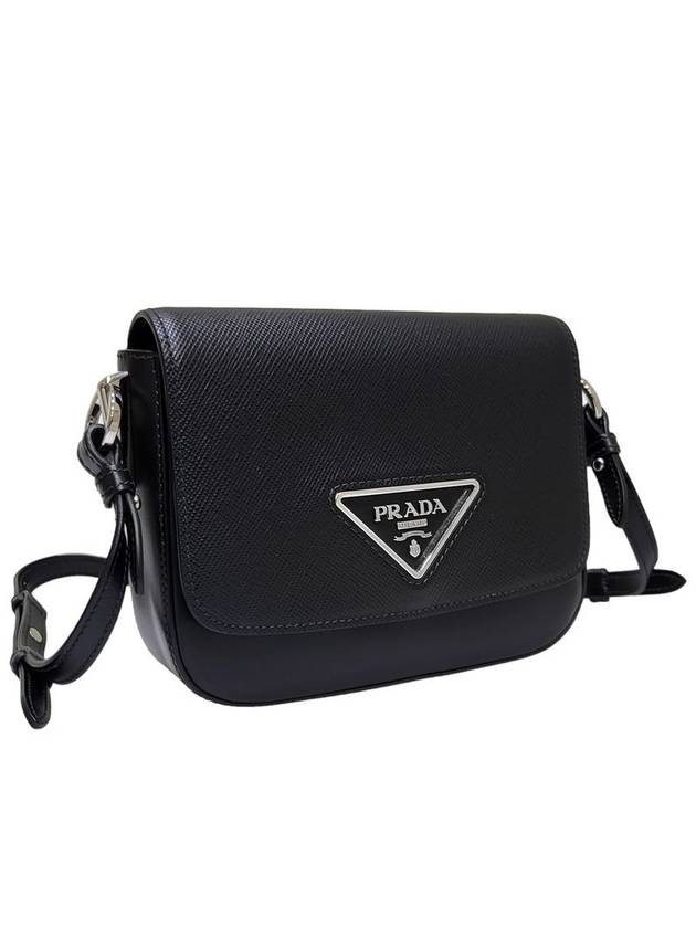 Women s 1BD249 Triangle Logo Saffiano Flap Shoulder Bag - PRADA - BALAAN 2