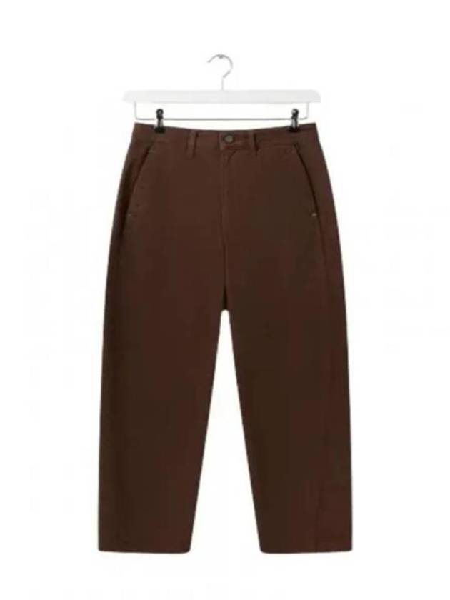 High Waist Straight Pants Brown - LEMAIRE - BALAAN 2