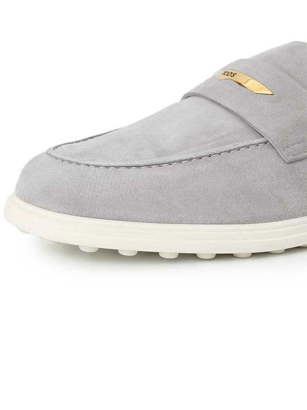 Women's Suede Loafers Grey - TOD'S - BALAAN 8