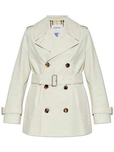 Burberry Short Trench Coat, Women's, Cream - BURBERRY - BALAAN 1