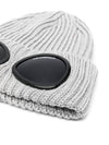 Extra Fine Merino Wool Goggle Beanie Grey - CP COMPANY - BALAAN 2