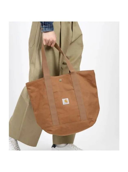 Canvas Tote Bag Brown - CARHARTT WIP - BALAAN 1