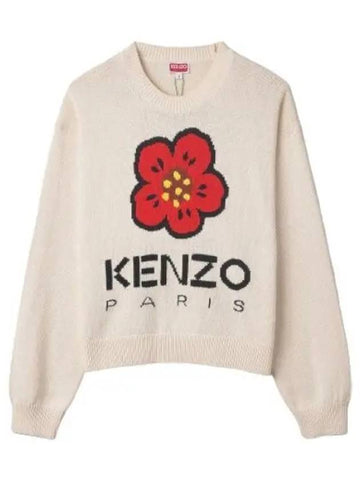 Balk Flower Knit Ivory - KENZO - BALAAN 1