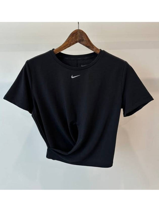 Dry fit crop t shirt DD4922 010 black WOMENS L Asian - NIKE - BALAAN 1