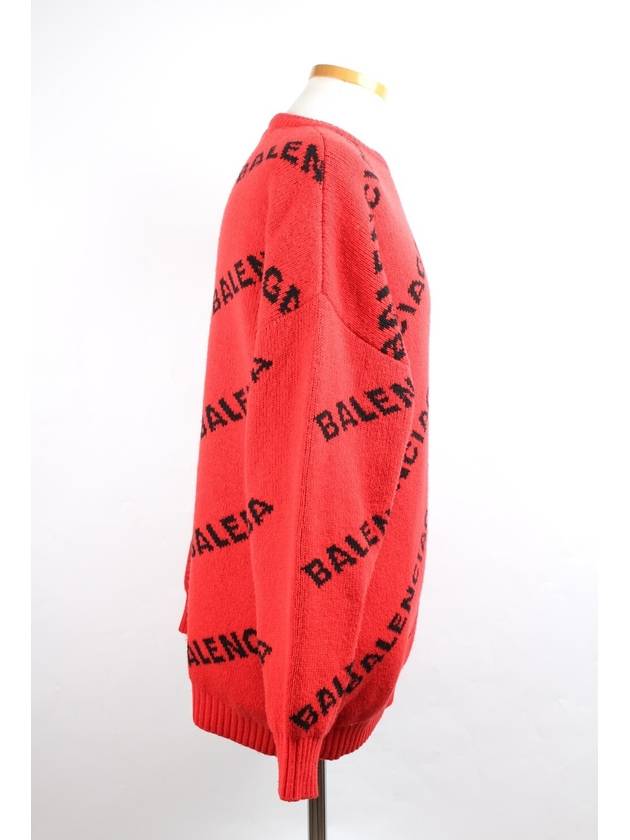 Multi logo knit red S - BALENCIAGA - BALAAN 4