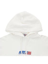 Embroidered Iconic Logo Cotton Hoodie White - AUTRY - BALAAN 4