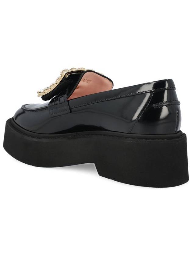 Viv' Rangers Leather Loafers Black - ROGER VIVIER - BALAAN 4