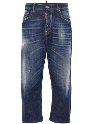 24FW Denim Straight Pants S75LB0966S30342 470 NAVY BLUE - DSQUARED2 - BALAAN 1