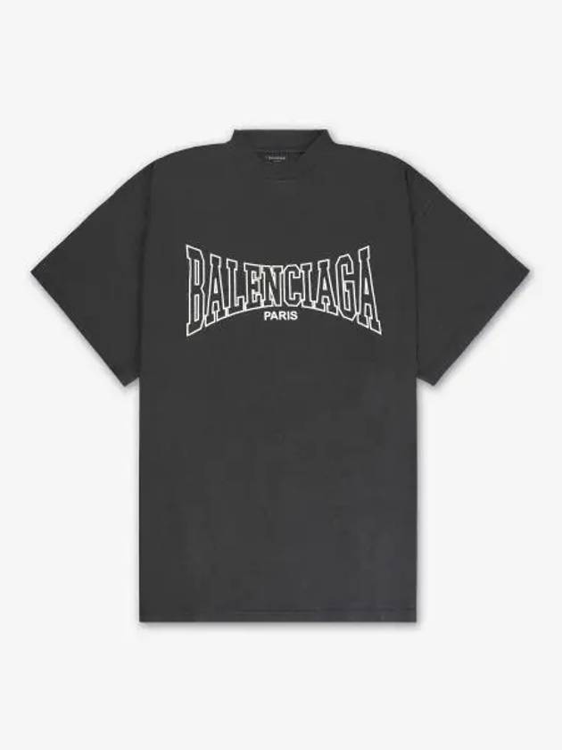 Logo Print Short Sleeve T-Shirt Black - BALENCIAGA - BALAAN 2