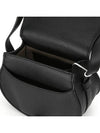 Marcie Saddle Small Grained Leather Cross Bag Black - CHLOE - BALAAN 6