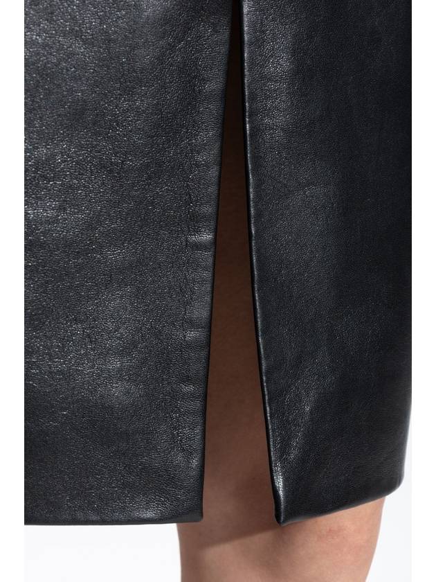 Anine Bing Leather Skirt Tyra, Women's, Black - ANINE BING - BALAAN 5