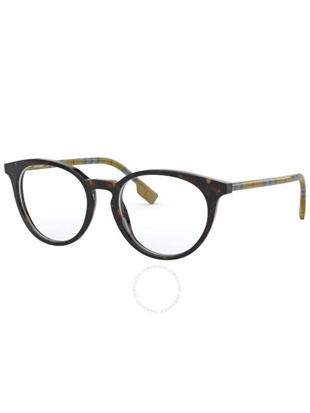 Vintage Check Round Horn-Rim Eyeglasses Dark Havana - BURBERRY - BALAAN 2