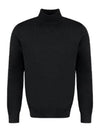 Men's Long Sleeve Wool Turtleneck Black - A.P.C. - BALAAN 1