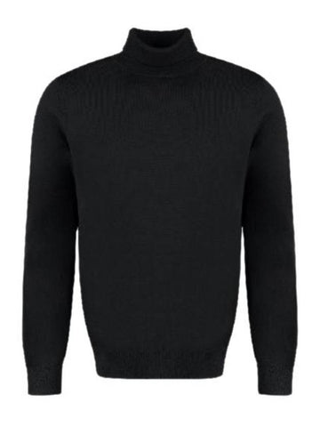 Men's Long Sleeve Wool Turtleneck Black - A.P.C. - BALAAN 1