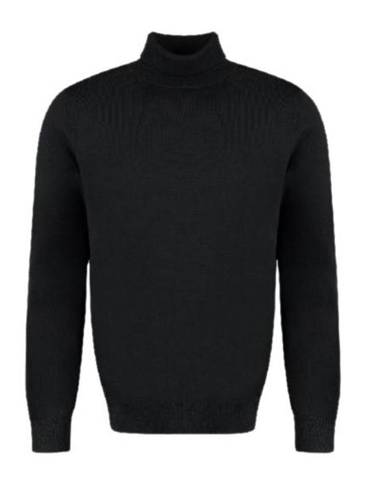 Men's Long Sleeve Wool Turtleneck Black - A.P.C. - BALAAN 1