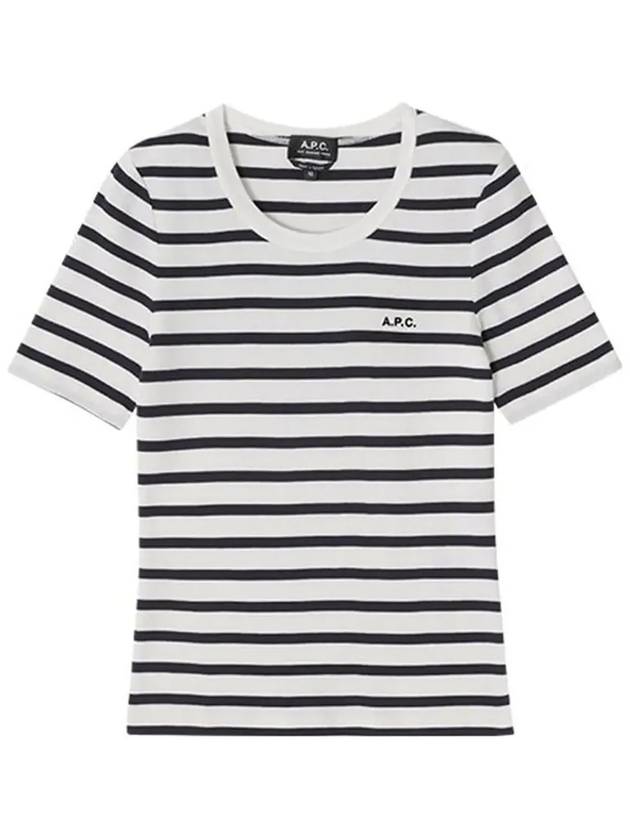 Striped Short Sleeve T-Shirt - A.P.C. - BALAAN 5