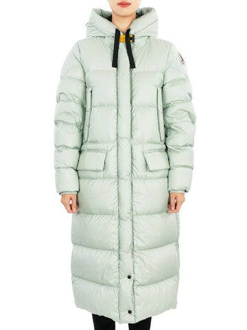 Women s MUMMY Hooded Down Long Padded Jacket Mochi PWPU EL32 219 - PARAJUMPERS - BALAAN 1