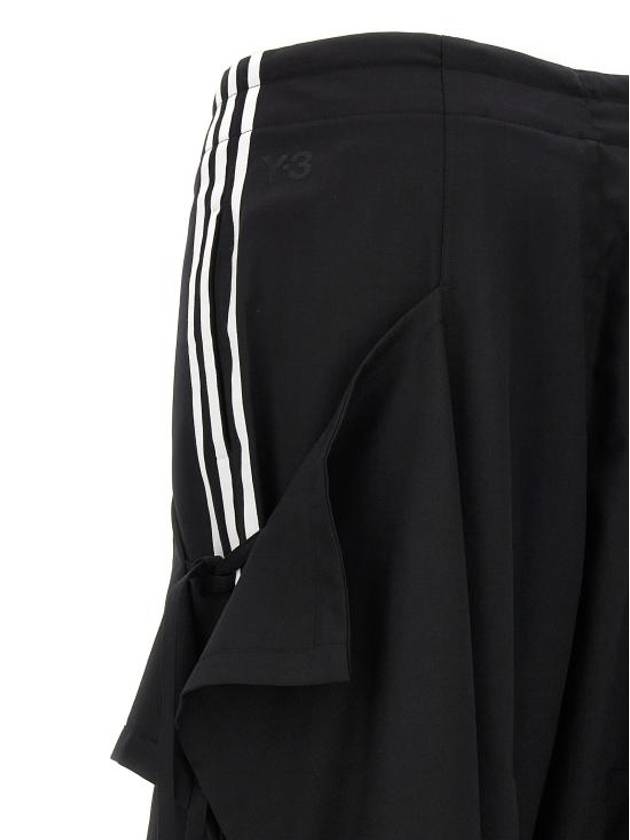 24SS Women's Stripes Pants IN4374BLACK Black BPG - Y-3 - BALAAN 4