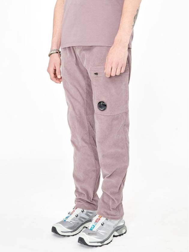 Corduroy Lens Cargo Straight Pants Purple - CP COMPANY - BALAAN 2