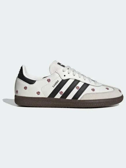 Samba OG Floral Low Top Sneakers Core Cloud White - ADIDAS - BALAAN 2