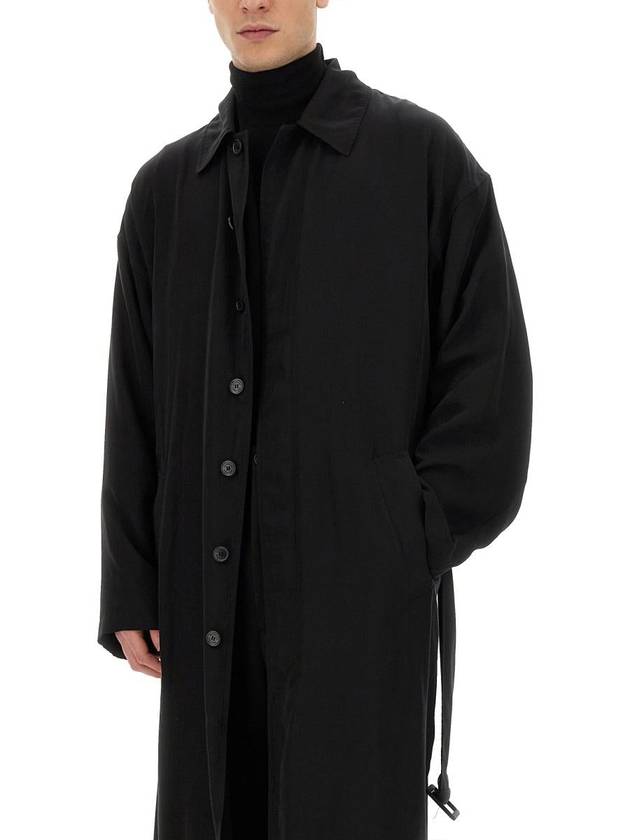 Belted Maxi Trench Coat Black - BALENCIAGA - BALAAN 5