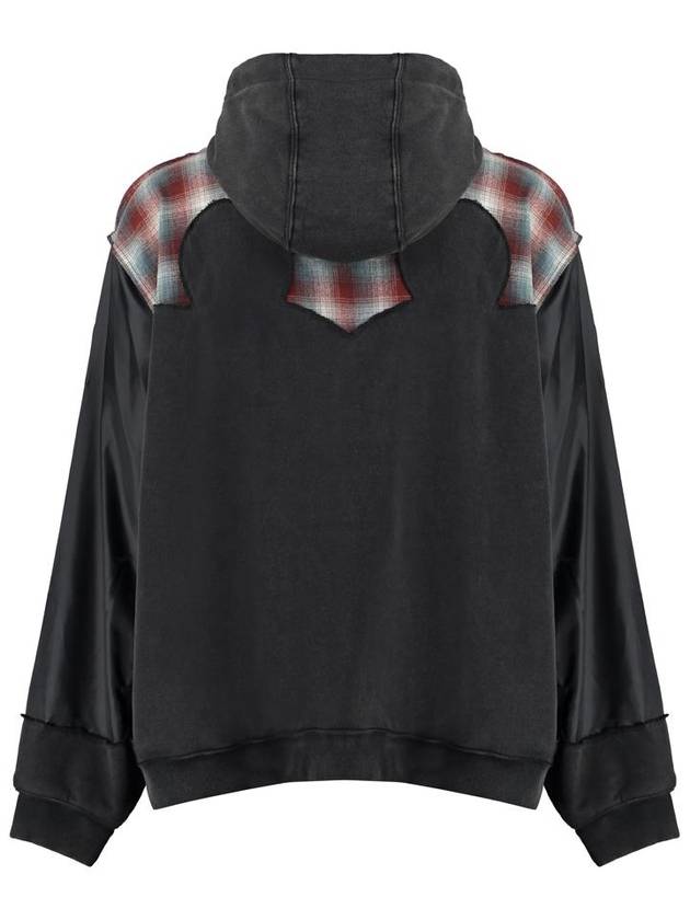 Check Pattern Zip-Up Hooded Washed Black - MAISON MARGIELA - BALAAN 3