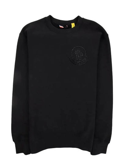 Logo Sweatshirt Black - MONCLER - BALAAN 2