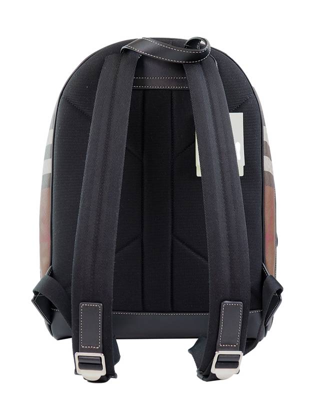 JETT check leather backpack dark brown - BURBERRY - BALAAN 3