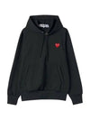 Men's Red Wappen Hood Black - COMME DES GARCONS - BALAAN 4