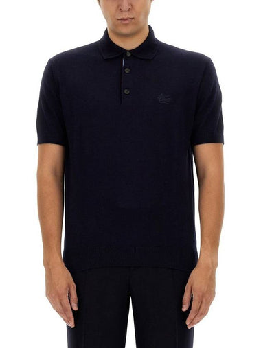 Etro Polo Shirt With Pegasus Embroidery - ETRO - BALAAN 1