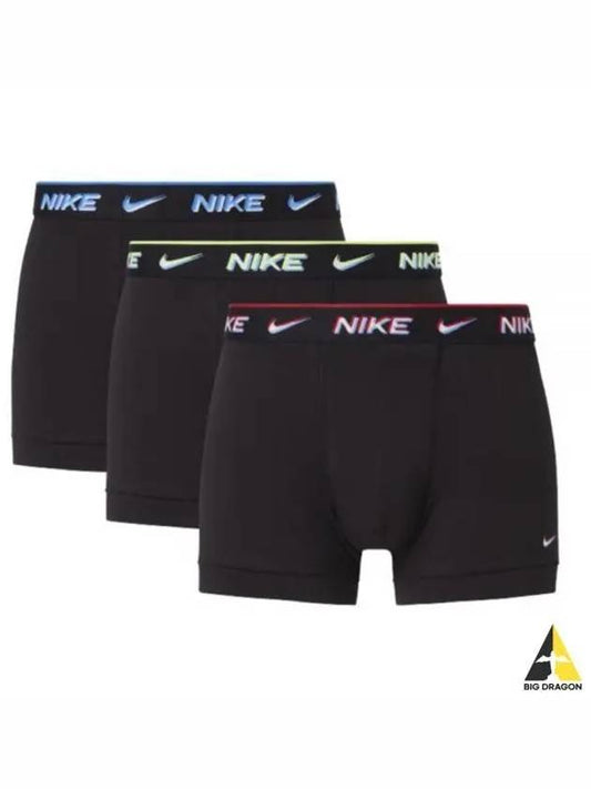 Men s Everyday Cotton Stretch Trunks 3 Pack KE1008 BAV M TRUNK 3PK - NIKE - BALAAN 1