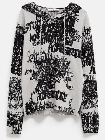 Hooded Printed Top - ACNE STUDIOS - BALAAN 1